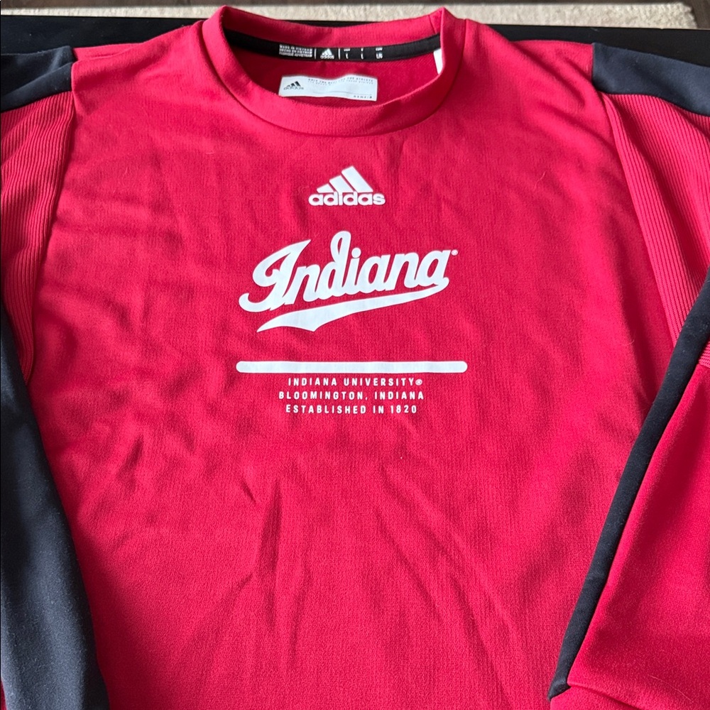 Adidas Indiana Hoosiers Script Crewneck Sweatshirt Mens Large L